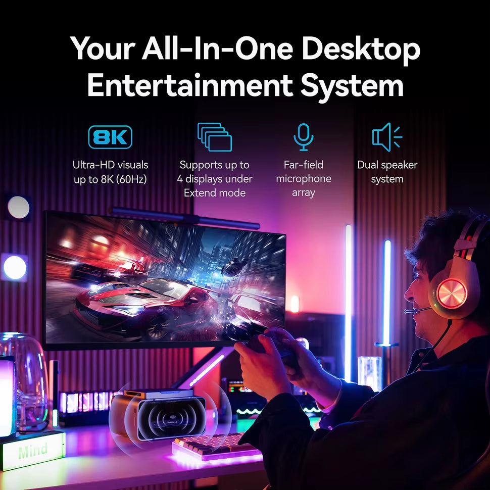 Graphics NVIDIA Geforce RTX 4060 Ti 16GB GDDR6 160W Egpu Graphics Card Expansion Dock with Thunderbolt 4/HDMI 2.1A/Mic