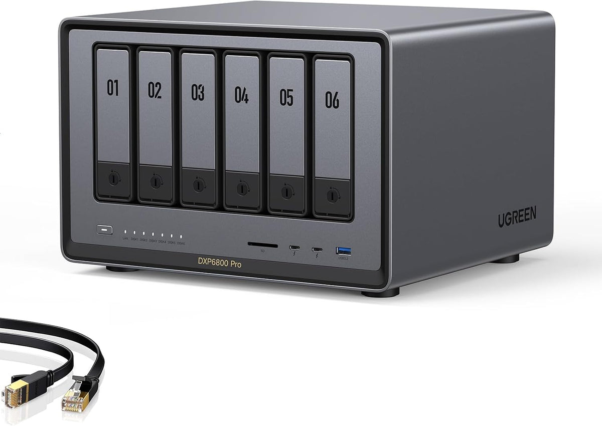 NAS DXP6800 Pro 6-Bay for Teams, Small Businesses File Server
