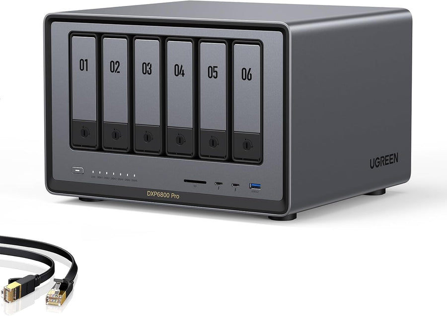 NAS DXP6800 Pro 6-Bay for Teams, Small Businesses File Server