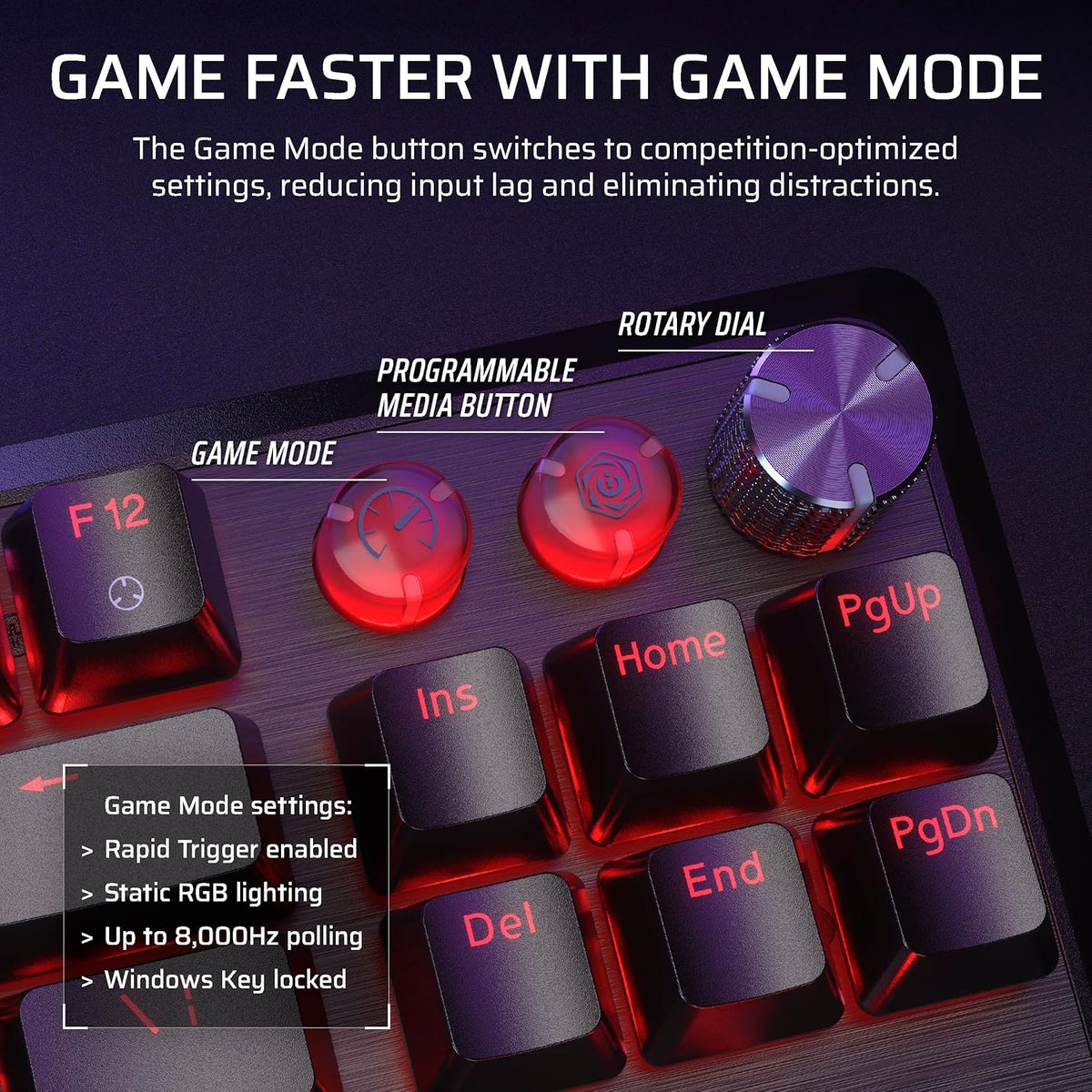 Corsair K70 PRO TKL RGB Magnetic-Mechanical Wired Gaming Keyboard – Black