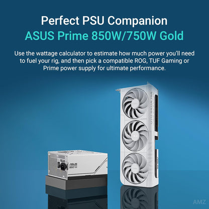 ASUS Prime Geforce RTX 5070 12GB GDDR7 White OC Edition Gaming Graphics Card