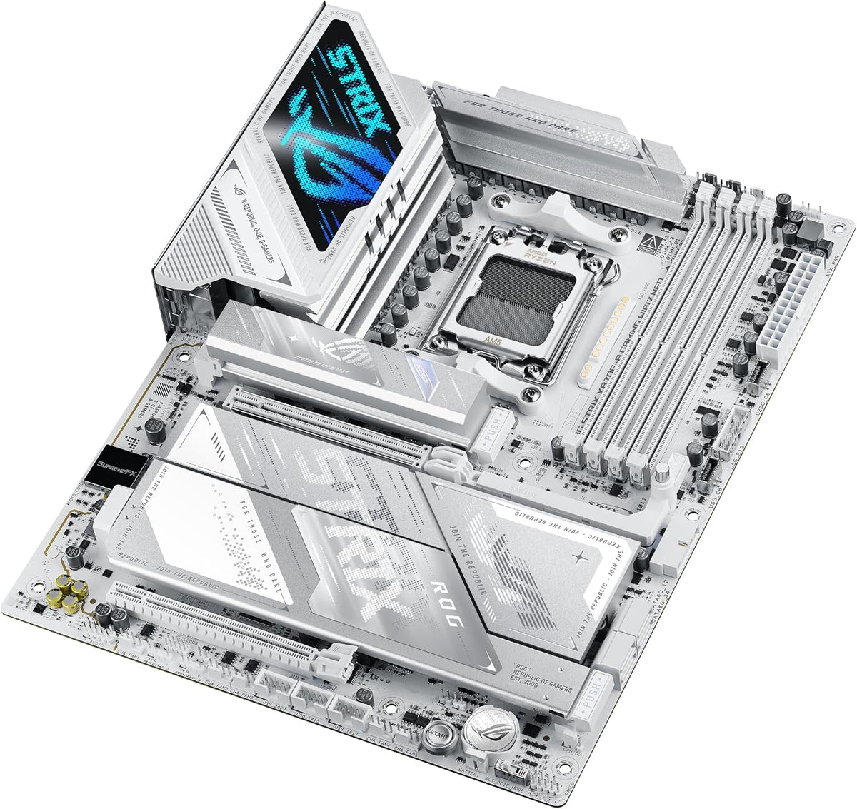 ASUS ROG Strix X870E-A Gaming WIFI7 NEO AM5 ATX Motherboard, DDR5, DIMM Fit, Wifi 7, 5Gb LAN, Pcie 5.0, 4X M.2, 2X USB4, EZ PC DIY, AIO Q-Connector