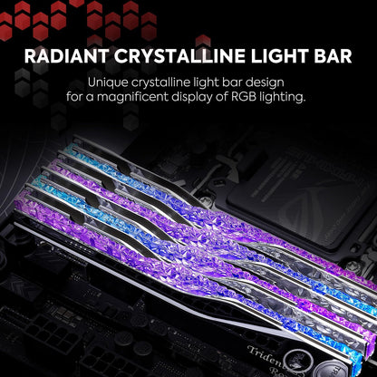 Trident Z5 Royal Neo Series DDR5 RAM (AMD EXPO) 32GB (2X16Gb) up to 6400Mt/S* CL30-39-39-102 1.40V Desktop Computer Memory U-DIMM - Silver (F5-6400J3039G16GX2-TR5NS)