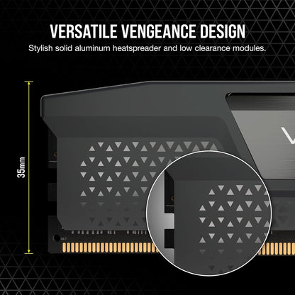 CORSAIR Vengeance DDR5 64GB (2X32Gb) DDR5 6000Mhz CL30 AMD EXPO Intel XMP Icue Compatible Computer Memory – Gray (CMK64GX5M2B6000Z30)