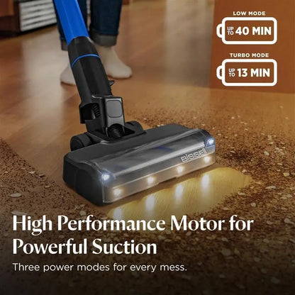 BISSELL® Powerclean® Furfinder™ Cordless Stick Vacuum with 200W Suction, Self-Standing Design, Removable Battery and Bright Headlights
