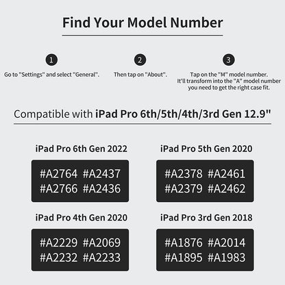 Case for Ipad Pro 12.9 6Th/5Th/4Th/3Rd Generation