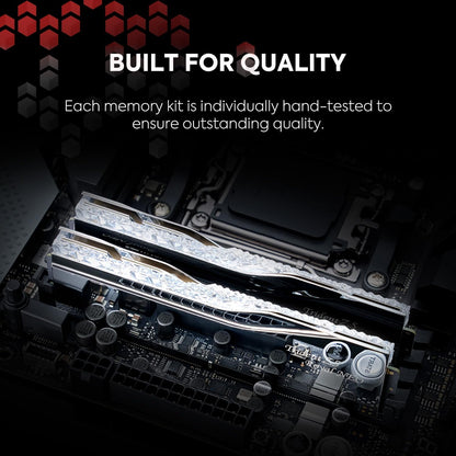 Trident Z5 Royal Neo Series DDR5 RAM (AMD EXPO) 32GB (2X16Gb) up to 6400Mt/S* CL30-39-39-102 1.40V Desktop Computer Memory U-DIMM - Silver (F5-6400J3039G16GX2-TR5NS)