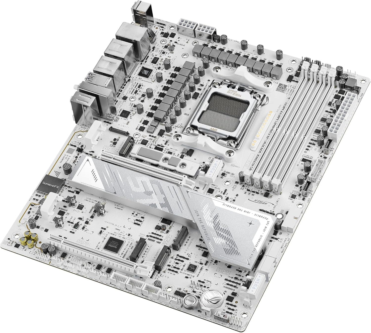 ASUS ROG Strix X870E-A Gaming WIFI7 NEO AM5 ATX Motherboard, DDR5, DIMM Fit, Wifi 7, 5Gb LAN, Pcie 5.0, 4X M.2, 2X USB4, EZ PC DIY, AIO Q-Connector