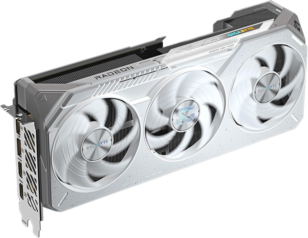 GIGABYTE Radeon™ RX 9070 XT Gaming OC ICE 16G Graphics Card (16GB GDDR6, 256-Bit, Pcie 5.0, HDMI/DP 2.1, 2.7 Slot, Hawk Fan, Server-Grade Thermal Gel, Reinforced Structure)