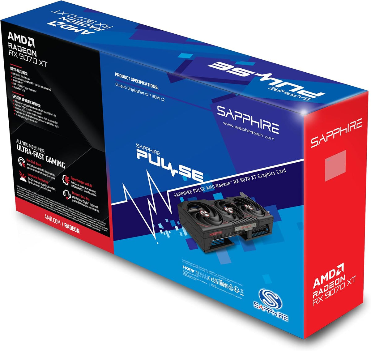 Pulse AMD Radeon™ RX 9070 XT Gaming 16GB Dual Hdmi/Dual DP