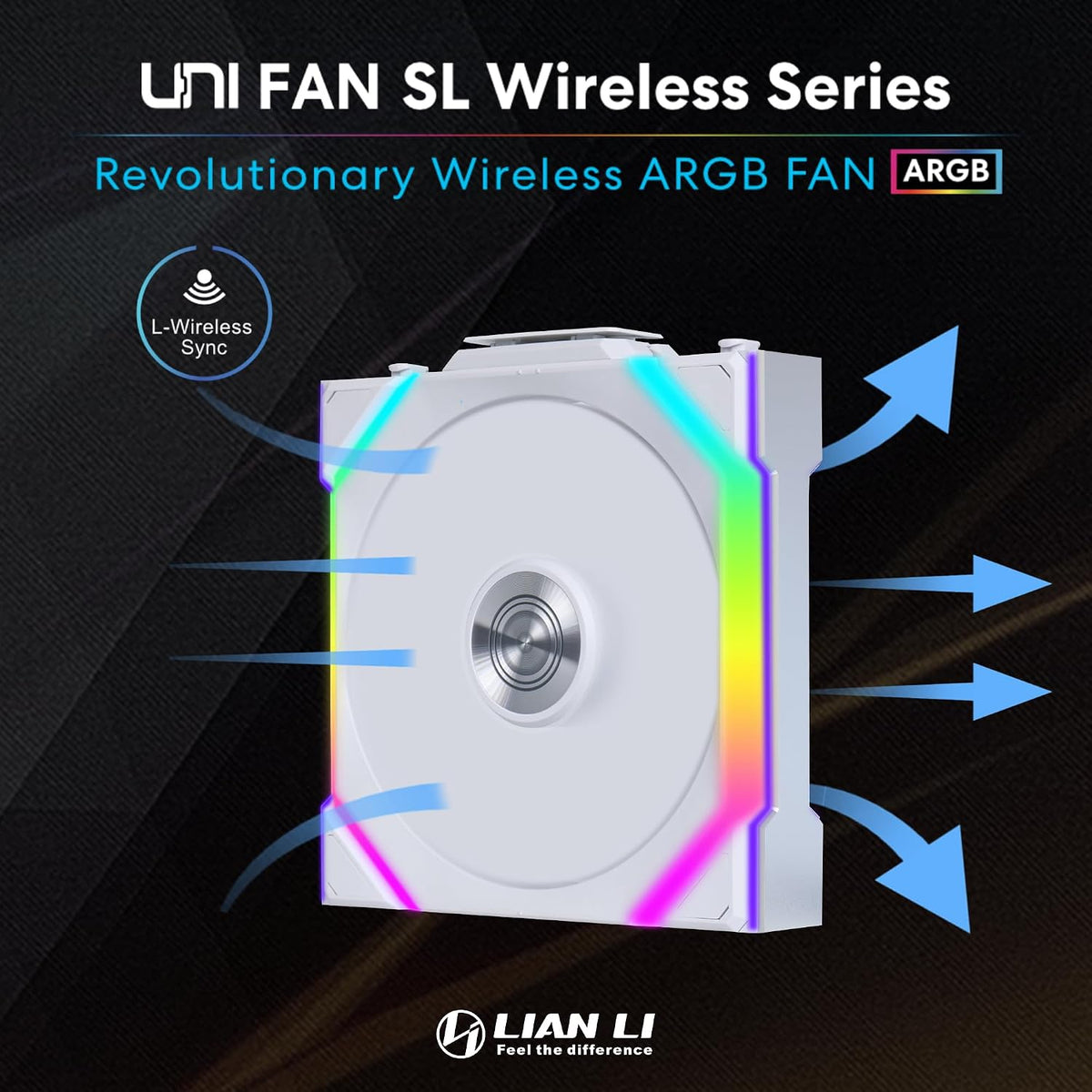 UNI Fan SL Wireless-120-Controller Included-White-12Sl1W3W