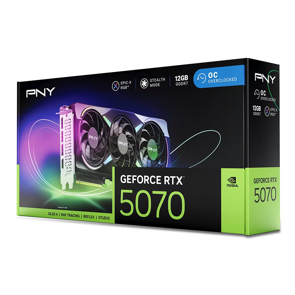 Geforce RTX™ 5070 EPIC-X ARGB™ Overclocked Triple Fan GPU DLSS4