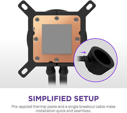 Kraken plus 240-240Mm AIO CPU Cooler, LCD - Black