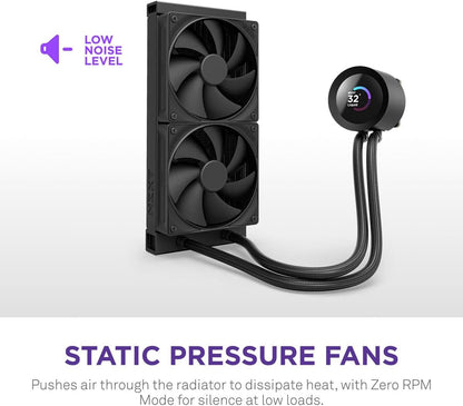 Kraken plus 240-240Mm AIO CPU Cooler, LCD - Black