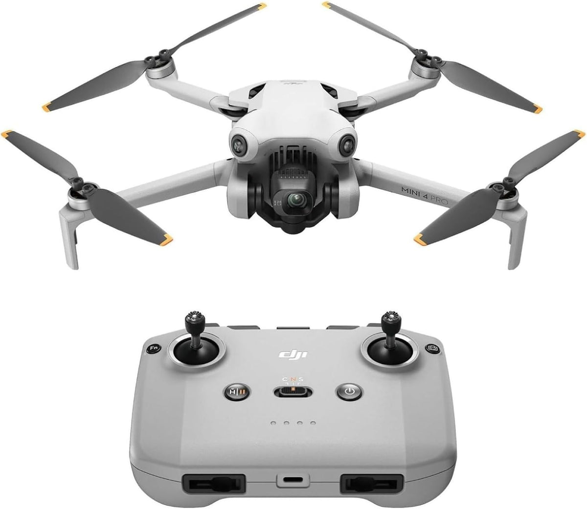 DJI Mini 4 Pro (DJI RC-N2), Drones with Camera for Adults 4K, under 0.549 Lbs/249 G, 34 Mins Flight Time, 20Km Max Video Transmission Distance, Omnidirectional Vision Sensing, Mini Drone for Beginners