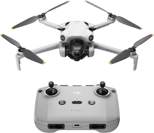 DJI Mini 4 Pro (DJI RC-N2), Drones with Camera for Adults 4K, under 0.549 Lbs/249 G, 34 Mins Flight Time, 20Km Max Video Transmission Distance, Omnidirectional Vision Sensing, Mini Drone for Beginners