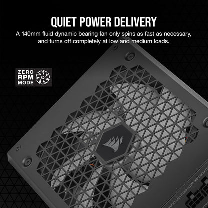 CORSAIR Hx1000I ATX 3.1 Pcie 5.1 1000W Power Supply – Black