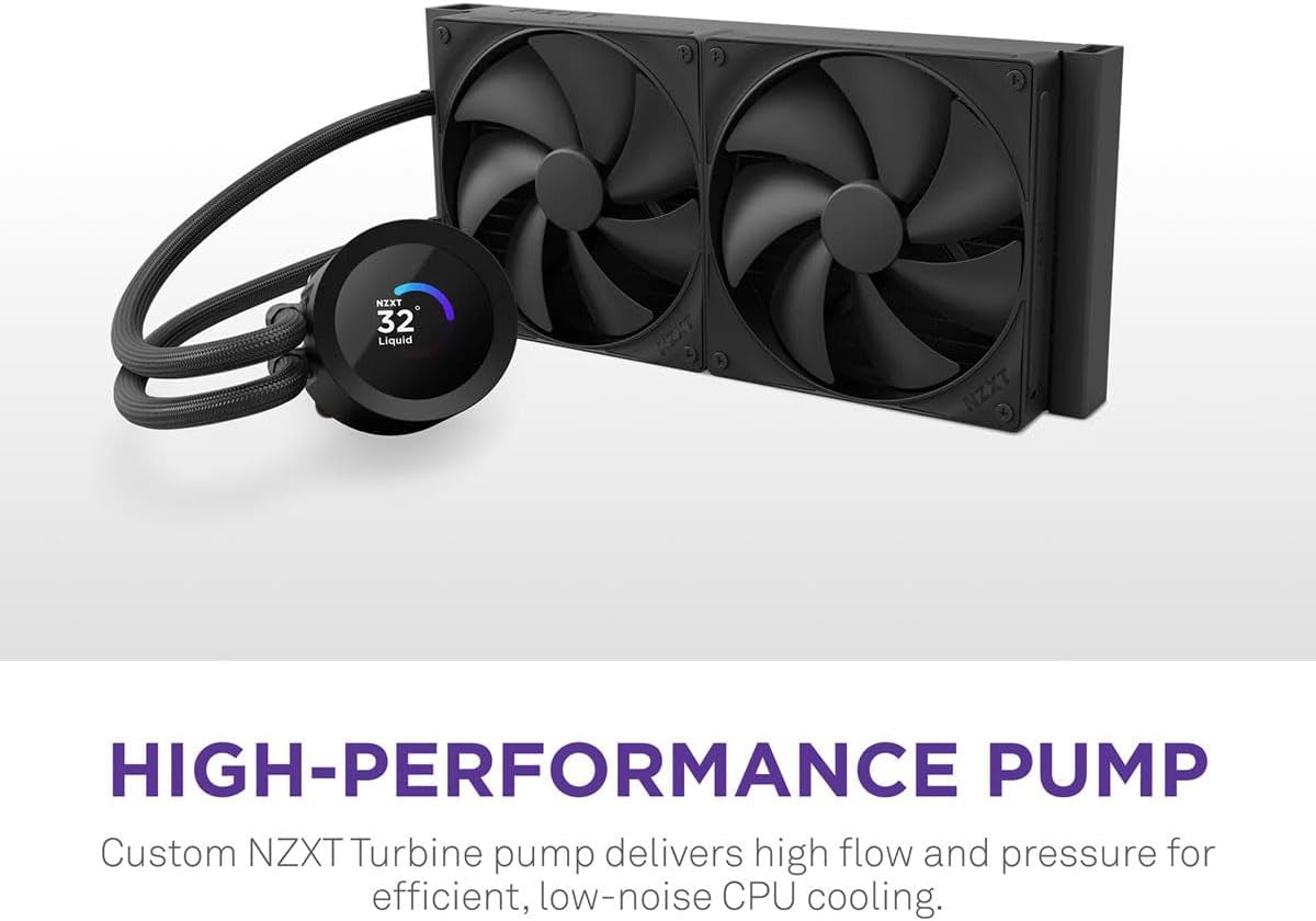 Kraken plus 240-240Mm AIO CPU Cooler, LCD - Black