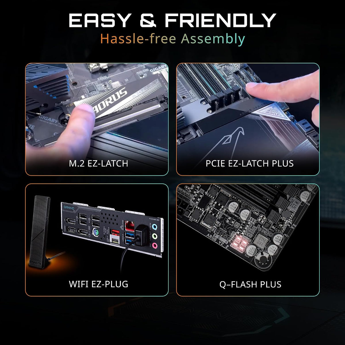 GIGABYTE B850I AORUS PRO AMD AM5 Mini-Itx Motherboard, Support AMD Ryzen 9000/8000/7000 Series, DDR5, 8+2+1 Power Phase, 2X M.2, Pcie 5.0, USB-C, WIFI7, 2.5Gbe LAN, Ez-Latch, 5-Year Warranty