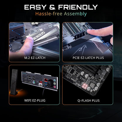 GIGABYTE B850I AORUS PRO AMD AM5 Mini-Itx Motherboard, Support AMD Ryzen 9000/8000/7000 Series, DDR5, 8+2+1 Power Phase, 2X M.2, Pcie 5.0, USB-C, WIFI7, 2.5Gbe LAN, Ez-Latch, 5-Year Warranty