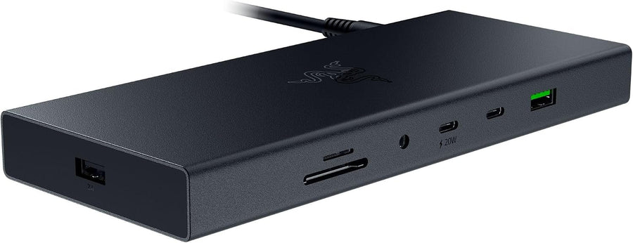 Razer USB 4 Dock, 14 Ports, Windows & Mac Compatible, Black