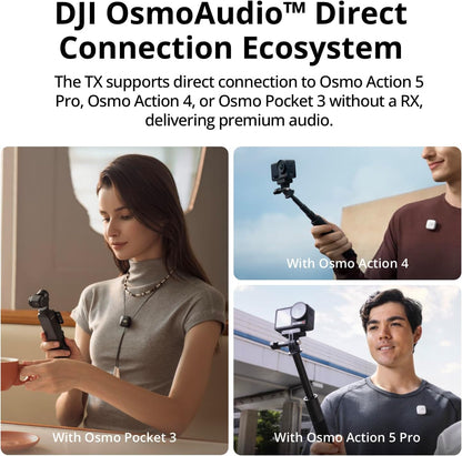 DJI Mic Mini (1 TX + 1 RX), Ultralight, Detail-Rich Audio