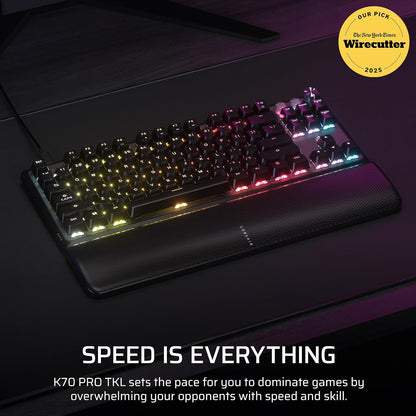 Corsair K70 PRO TKL RGB Magnetic-Mechanical Wired Gaming Keyboard – Black