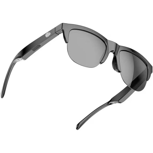 Smart Bluetooth Polarized Sunglasses with Speaker, UV Protection, Unisex, Black