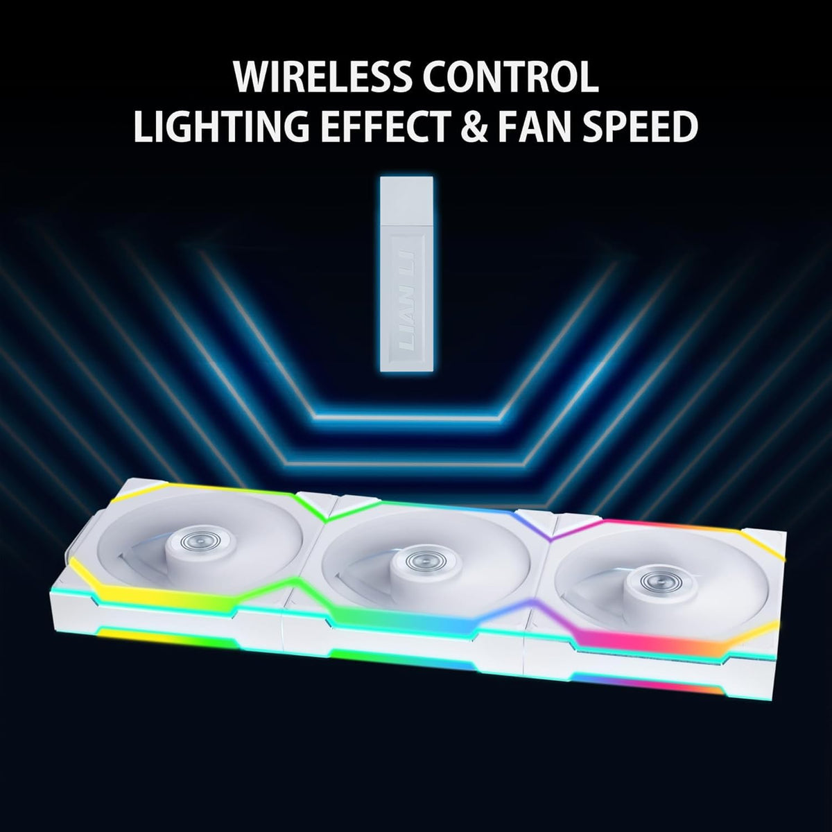UNI Fan SL Wireless-120-Controller Included-White-12Sl1W3W