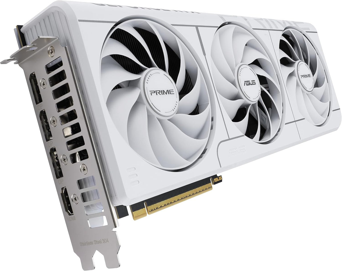 ASUS Prime Geforce RTX 5070 12GB GDDR7 White OC Edition Gaming Graphics Card