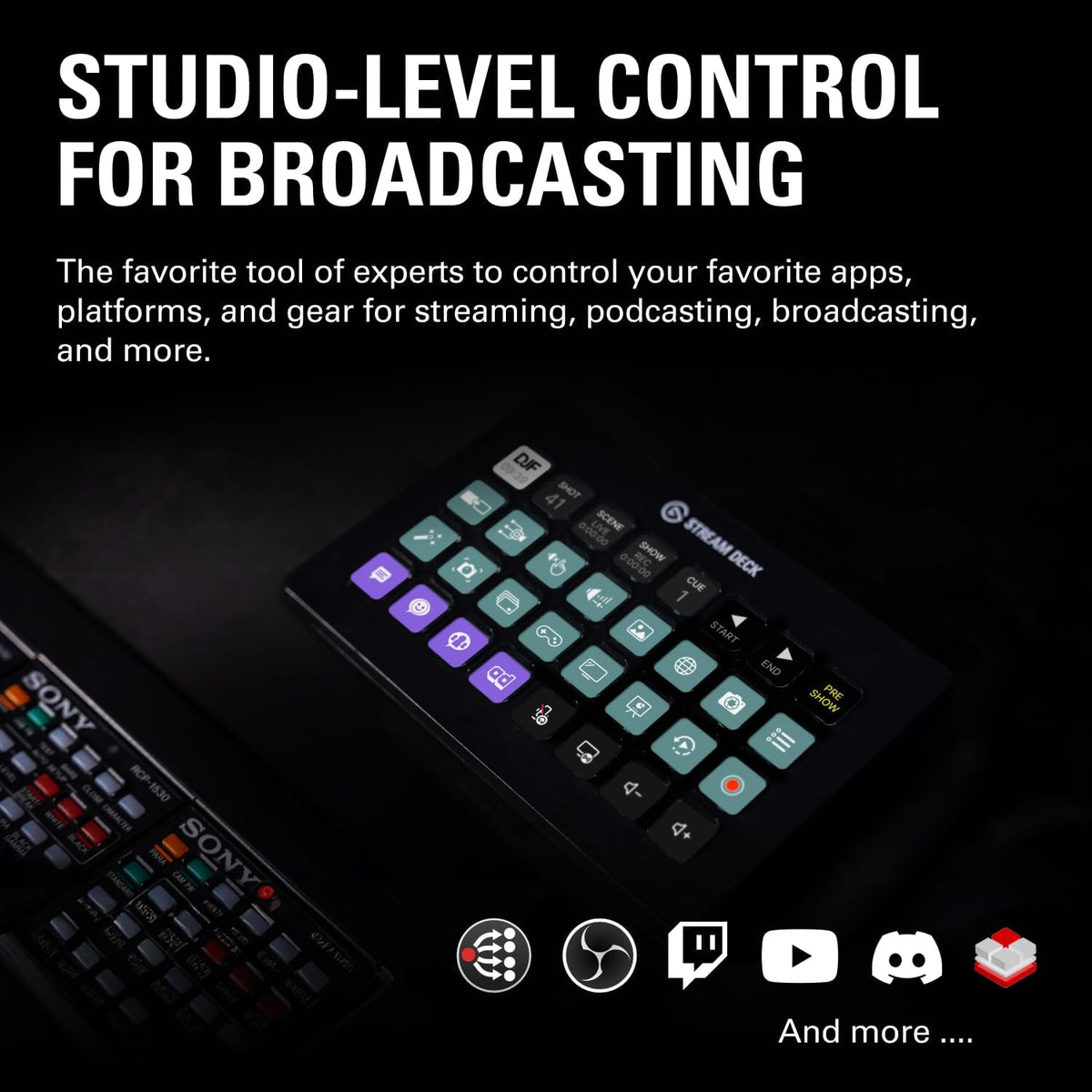 Stream Deck XL Advanced Studio Controller, 32 Keys