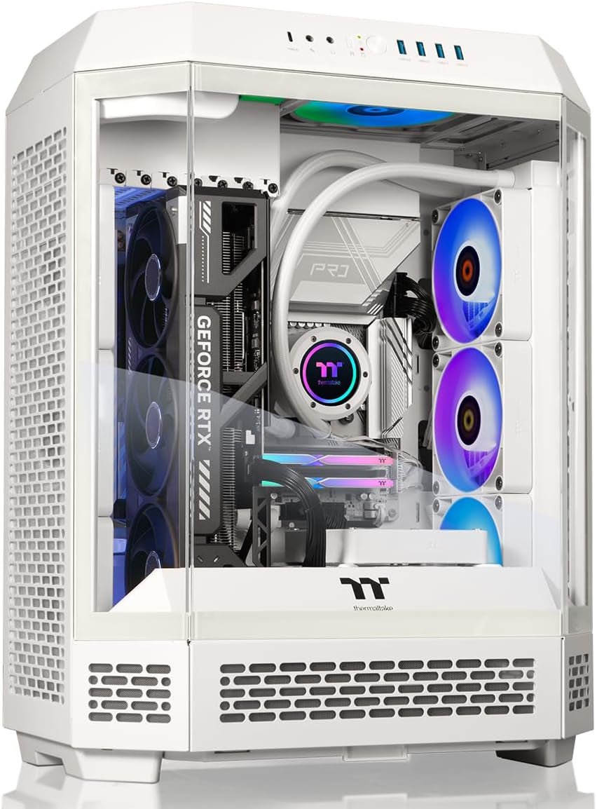 Thermaltake LCGS Reactor 9590S Gaming Desktop (AMD Ryzen™ 9 9950X3D, Toughram 32GB DDR5 6000Mt/S RGB Memory, NVIDIA® Geforce RTX™ 5090, 2TB Nvme M.2, Wifi, Windows 11) T6WT-X87S-590-LCS