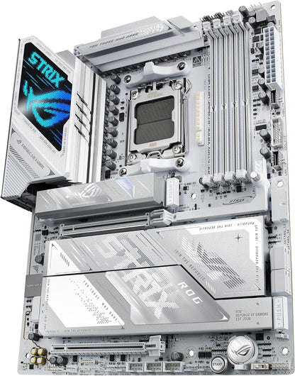 ASUS ROG Strix X870E-A Gaming WIFI7 NEO AM5 ATX Motherboard, DDR5, DIMM Fit, Wifi 7, 5Gb LAN, Pcie 5.0, 4X M.2, 2X USB4, EZ PC DIY, AIO Q-Connector