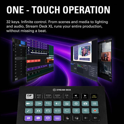 Stream Deck XL Advanced Studio Controller, 32 Keys