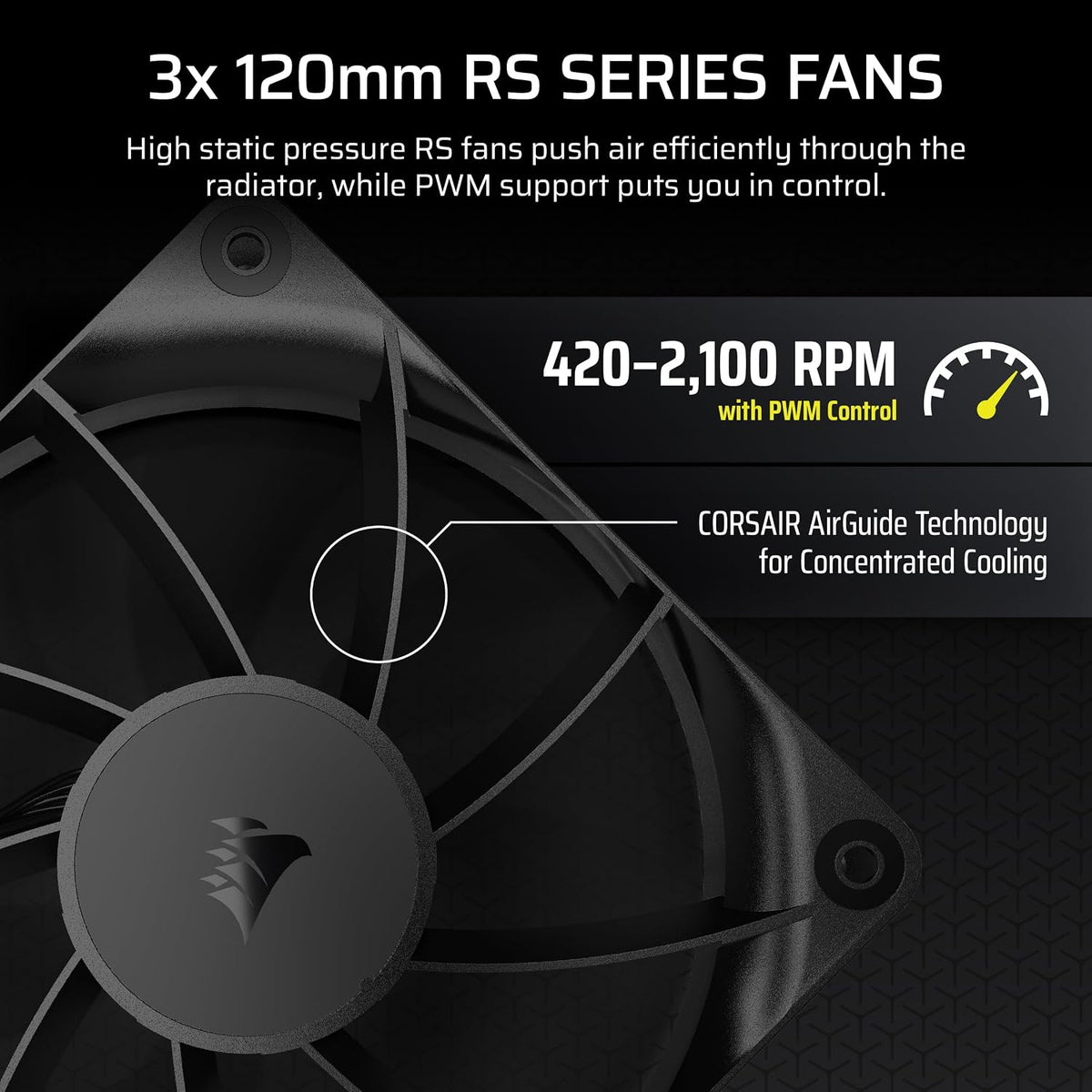 CORSAIR Nautilus 360 RS LCD Liquid CPU Cooler – 2.1" IPS LCD Screen, 360Mm AIO, Low-Noise, Daisy-Chain, Intel LGA 1851/1700, AMD AM5/AM4 – 3X RS120 Fans Included – Black