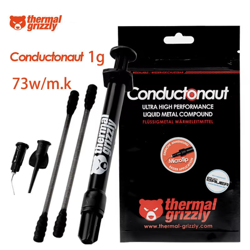 Thermal Grizzly Conductonaut 73W/Mk High Thermal Conductivity Liquid Metal Thermal Paste for Cooling the CPU GPU