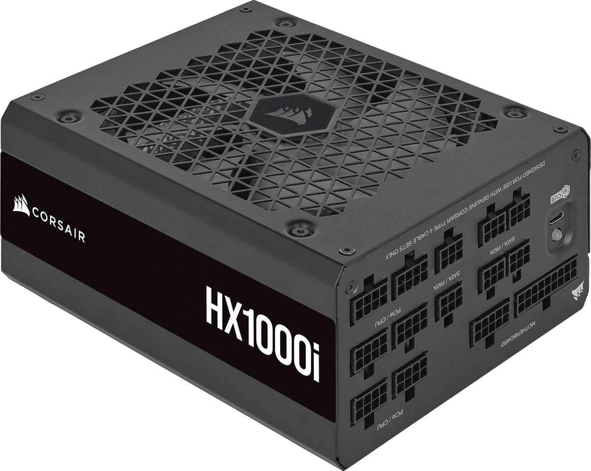 CORSAIR Hx1000I ATX 3.1 Pcie 5.1 1000W Power Supply – Black