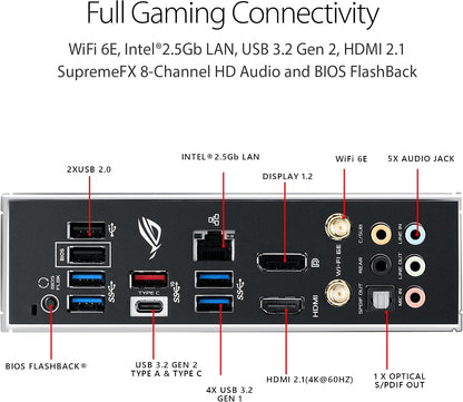 Asus ROG Strix B550-F Gaming Wifi II AMD AM4 (3Rd Gen Ryzen) ATX DDR4 Gaming Motherboard (Pcie 4.0, Wifi 6E, 2.5Gb LAN, BIOS Flashback, HDMI 2.1, Addressable RGB Header and Aura Sync)